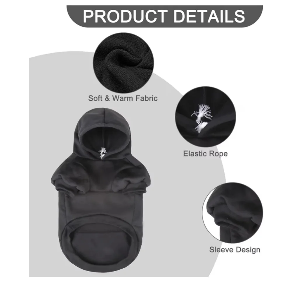 Security Black Dog Hoodie NWT